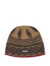 Supreme Logo-patch Beanies Hat In Burgundy