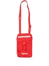 Supreme Logo-patch Camera Bag In Red