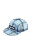 Supreme Logo-patch Cap In Blue