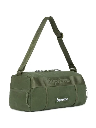 Supreme Logo-patch Holdall In Green