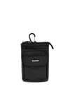 Supreme Logo Patch Shoulder Bag In Black