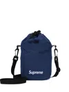 Supreme Logo-patch Shoulder Bag In Blue