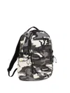 Supreme Logo-patch "snow Camo" Backpack In Green