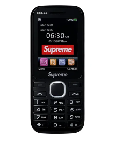 Supreme Deko-handy Mit Logo In Black