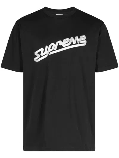 Supreme Logo-print Cotton T-shirt In Black