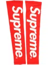 Supreme Logo-print Shooting Sleeves In Red