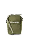 Supreme Logo-print Shoulder Bag In Green
