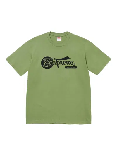 Supreme Logo-print T-shirt In Green