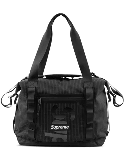 Supreme Logo-print Tote Bag In Schwarz