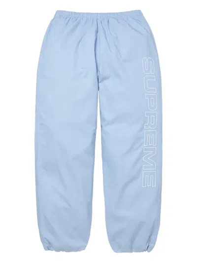Supreme Logo-print Track Trousers In Blue