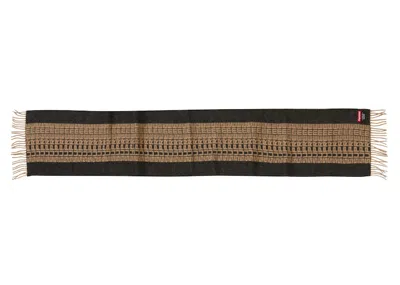 Pre-owned Supreme Logo Repeat Scarf In Black