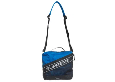 Pre-owned Supreme Logo Shoulder Bag In Blue