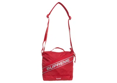 Pre-owned Supreme Logo Shoulder Bag In Red