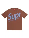 Supreme Logo T-shirt In Brown