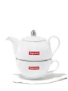 Supreme Logo Tea Set In White