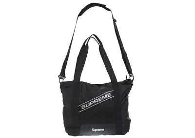 Pre-owned Supreme Logo Tote Bag In Black