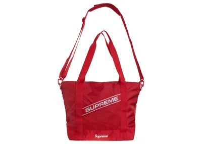 Pre-owned Supreme Logo Tote Bag In Red