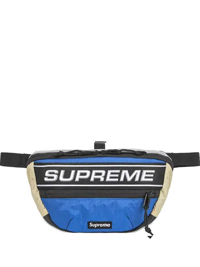 Supreme Logo Waist Bag In Blue