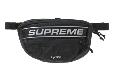 Pre-owned Supreme Logo Waist Bag In Black