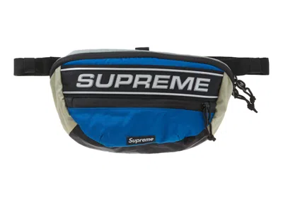Pre-owned Supreme Logo Waist Bag In Blue