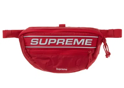 Pre-owned Supreme Logo Waist Bag In Red