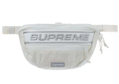 Pre-owned Supreme Logo Waist Bag In White