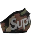 Supreme Logo Windstopper Face Mask In Green