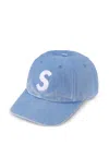 Supreme Logo-embroidered Cap In Red