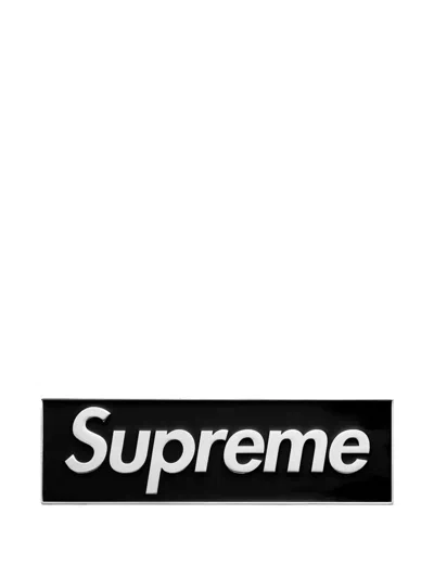 Supreme Logo-motif Car Emblem In Black