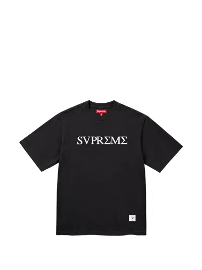 Supreme Logo-motif T-shirt In Black