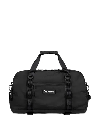 Supreme Logo-patch Holdall In Black