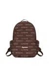 Supreme Logo-print Backpack In Brown