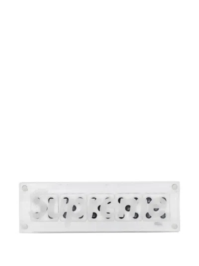 Supreme Logo-print Dice Set In White