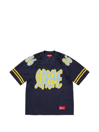 Supreme Logo-print T-shirt In Blue