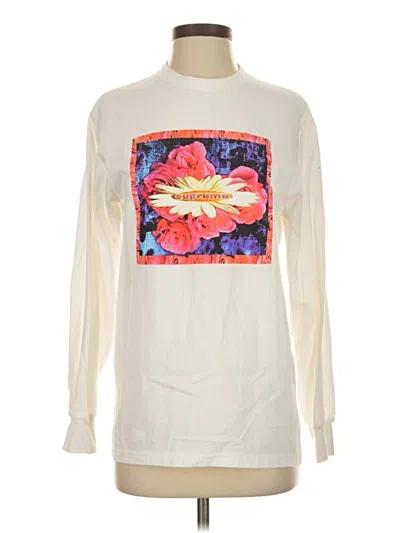 Pre-owned Supreme Long Sleeve T-shirt In White