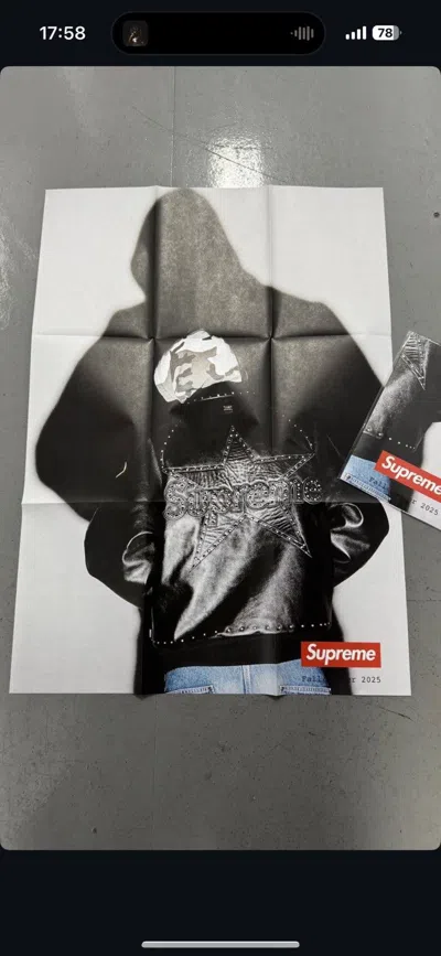Pre-owned Supreme Lookbook Poster Fw25 In Multi