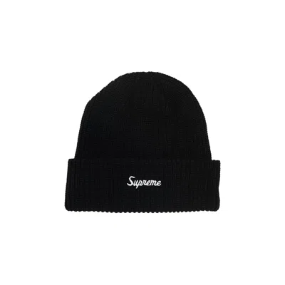 Pre-owned Supreme Loose Gauge Beanie 'black'