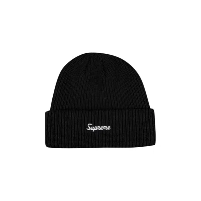 Pre-owned Supreme Loose Gauge Beanie 'black'