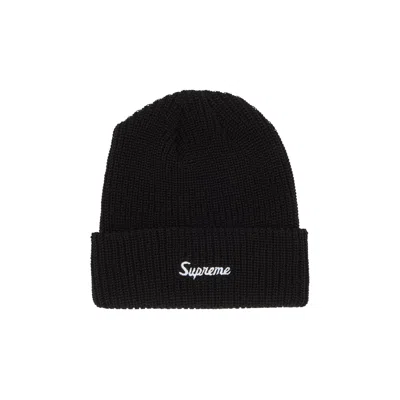 Pre-owned Supreme Loose Gauge Beanie 'black'