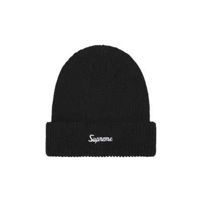 Pre-owned Supreme Loose Gauge Beanie 'black' | Men's Size Onesize