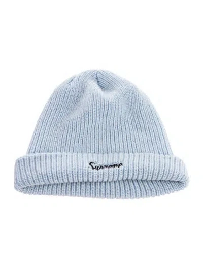 Pre-owned Supreme Loose Gauge Beanie In Blue