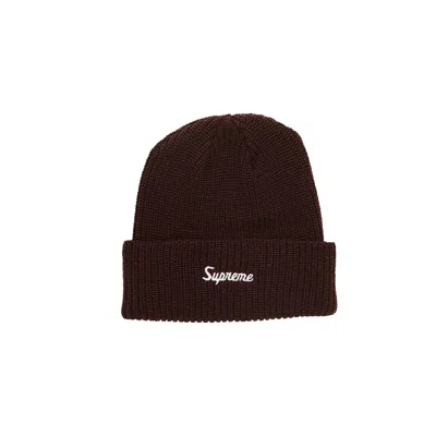 Pre-owned Supreme Loose Gauge Beanie 'brown'