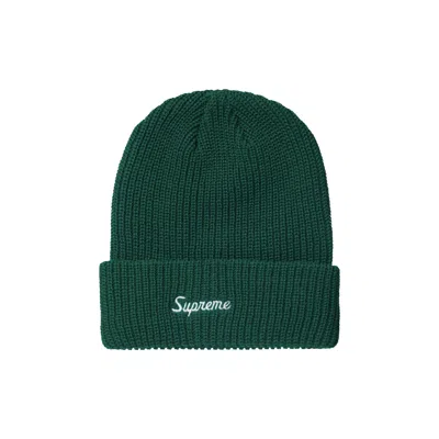 Pre-owned Supreme Loose Gauge Beanie 'dark Green' | Men's Size Onesize