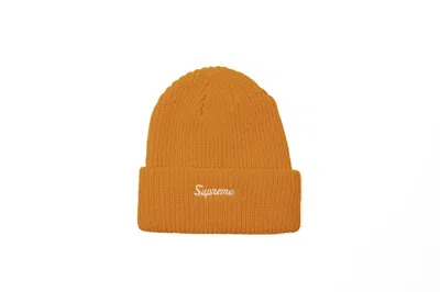 Pre-owned Supreme Loose Gauge Beanie (fw19) In Bright Orange