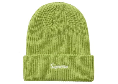 Pre-owned Supreme Loose Gauge Beanie (fw21) In Light Green
