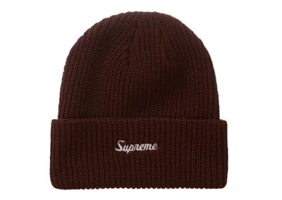 Pre-owned Supreme Loose Gauge Beanie (fw22) In Brown