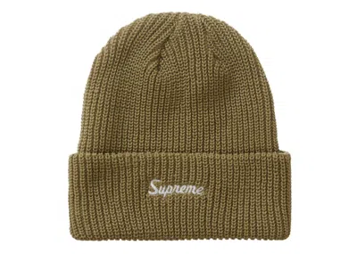 Pre-owned Supreme Loose Gauge Beanie (fw22) In Taupe