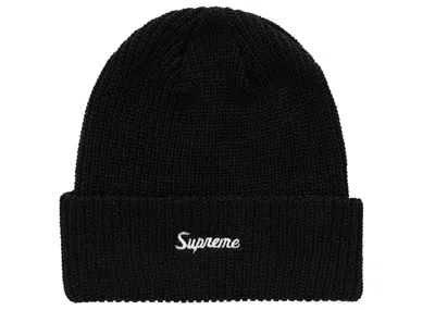 Pre-owned Supreme Loose Gauge Beanie (fw24) In Black