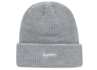 Pre-owned Supreme Loose Gauge Beanie (fw24) In Heather Grey