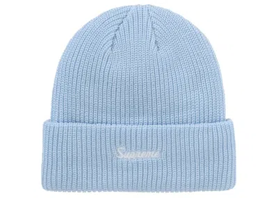 Pre-owned Supreme Loose Gauge Beanie (fw25) In Light Blue